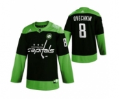 Men's Washington Capitals #8 Alexander Ovechkin Green Hockey Fight nCoV Limited Hockey Jersey