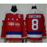 Men's Washington Capitals #8 Alexander Ovechkin Red Alternate Jersey