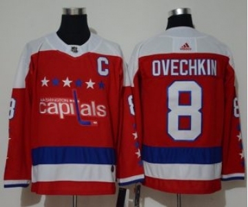 Men's Washington Capitals #8 Alexander Ovechkin Red Alternate Jersey