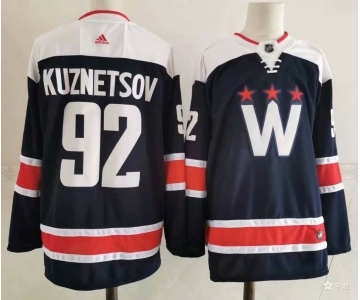 Men's Washington Capitals #92 Evgeny Kuznetsov NEW Navy Blue Adidas Stitched NHL Jersey