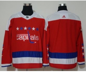 Men's Washington Capitals Blank Red Alternate Jersey