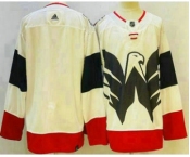 Men's Washington Capitals Blank White 2023 Stadium Series Stitched Jersey