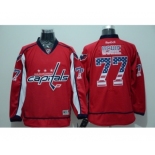 NHL Washington Capitals #77 Oshie Red Usa national flag jerseys