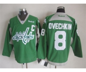 NHL Washington Capitals #8 alex Ovechkin green jerseys