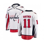 Washington Capitals #11 Mike Gartner Fanatics Branded White Away Breakaway NHL Jersey