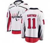 Washington Capitals #11 Mike Gartner Fanatics Branded White Away Breakaway NHL Jersey