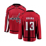 Washington Capitals #13 Jakub Vrana Fanatics Branded Red Home Breakaway NHL Jersey