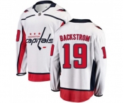 Washington Capitals #19 Nicklas Backstrom Fanatics Branded White Away Breakaway NHL Jersey