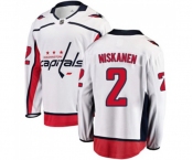 Washington Capitals #2 Matt Niskanen Fanatics Branded White Away Breakaway NHL Jersey