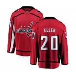 Washington Capitals #20 Lars Eller Fanatics Branded Red Home Breakaway NHL Jersey