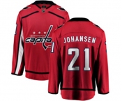 Washington Capitals #21 Lucas Johansen Fanatics Branded Red Home Breakaway NHL Jersey