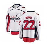 Washington Capitals #22 Madison Bowey Fanatics Branded White Away Breakaway NHL Jersey