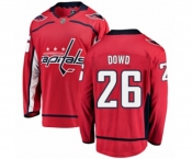 Washington Capitals #26 Nic Dowd Fanatics Branded Red Home Breakaway NHL Jersey