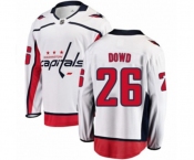 Washington Capitals #26 Nic Dowd Fanatics Branded White Away Breakaway NHL Jersey