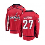 Washington Capitals #27 Alexander Alexeyev Fanatics Branded Red Home Breakaway NHL Jersey