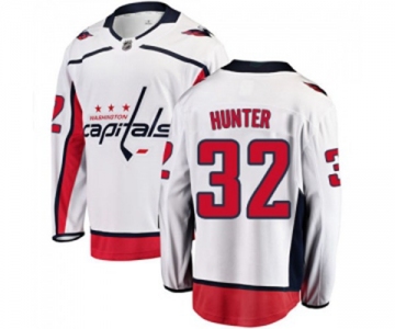 Washington Capitals #32 Dale Hunter Fanatics Branded White Away Breakaway NHL Jersey