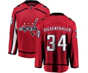 Washington Capitals #34 Jonas Siegenthaler Fanatics Branded Red Home Breakaway NHL Jersey