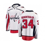 Washington Capitals #34 Jonas Siegenthaler Fanatics Branded White Away Breakaway NHL Jersey