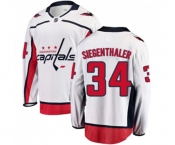 Washington Capitals #34 Jonas Siegenthaler Fanatics Branded White Away Breakaway NHL Jersey