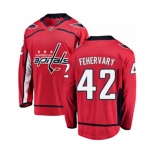 Washington Capitals #42 Martin Fehervary Fanatics Branded Red Home Breakaway NHL Jersey