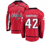 Washington Capitals #42 Martin Fehervary Fanatics Branded Red Home Breakaway NHL Jersey