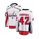 Washington Capitals #42 Martin Fehervary Fanatics Branded White Away Breakaway NHL Jersey