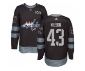 Washington Capitals #43 Tom Wilson Black 1917-2017 100th Anniversary Stitched NHL Jersey