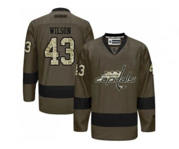 Washington Capitals #43 Tom Wilson Green Salute to Service Stitched NHL Jersey