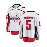 Washington Capitals #5 Rod Langway Fanatics Branded White Away Breakaway NHL Jersey