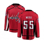 Washington Capitals #55 Aaron Ness Fanatics Branded Red Home Breakaway NHL Jersey