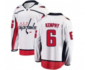 Washington Capitals #6 Michal Kempny Fanatics Branded White Away Breakaway NHL Jersey