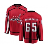 Washington Capitals #65 Andre Burakovsky Fanatics Branded Red Home Breakaway NHL Jersey