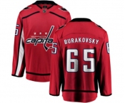 Washington Capitals #65 Andre Burakovsky Fanatics Branded Red Home Breakaway NHL Jersey