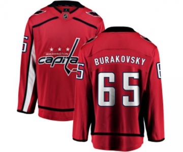 Washington Capitals #65 Andre Burakovsky Fanatics Branded Red Home Breakaway NHL Jersey