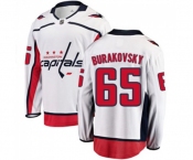 Washington Capitals #65 Andre Burakovsky Fanatics Branded White Away Breakaway NHL Jersey