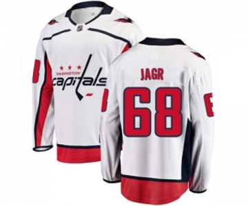 Washington Capitals #68 Jaromir Jagr Fanatics Branded White Away Breakaway NHL Jersey