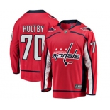 Washington Capitals #70 Braden Holtby Fanatics Branded Red Home Breakaway NHL Jersey