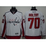 Washington Capitals #70 Braden Holtby White Stitched NHL Jersey