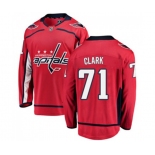 Washington Capitals #71 Kody Clark Fanatics Branded Red Home Breakaway NHL Jersey