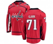 Washington Capitals #71 Kody Clark Fanatics Branded Red Home Breakaway NHL Jersey