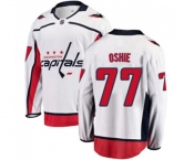 Washington Capitals #77 T.J. Oshie Fanatics Branded White Away Breakaway NHL Jersey