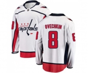 Washington Capitals #8 Alex Ovechkin Fanatics Branded White Away Breakaway NHL Jersey