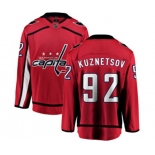 Washington Capitals #92 Evgeny Kuznetsov Fanatics Branded Red Home Breakaway NHL Jersey