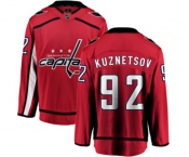 Washington Capitals #92 Evgeny Kuznetsov Fanatics Branded Red Home Breakaway NHL Jersey