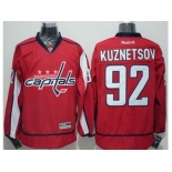 Washington Capitals #92 Evgeny Kuznetsov Red Home Stitched NHL Jersey