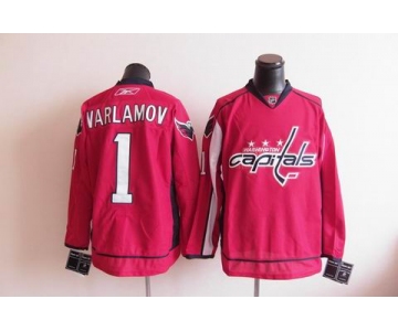 nhl jerseys washington capitals #1 varlamov red