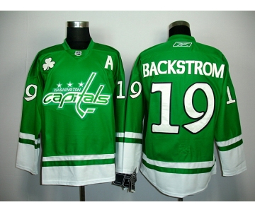 nhl jerseys washington capitals #19 backstrom green