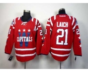 nhl jerseys washington capitals #21 laich red[2014 new]