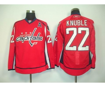 nhl jerseys washington capitals #22 knuble red(A)