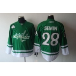 nhl jerseys washington capitals #28 semin green